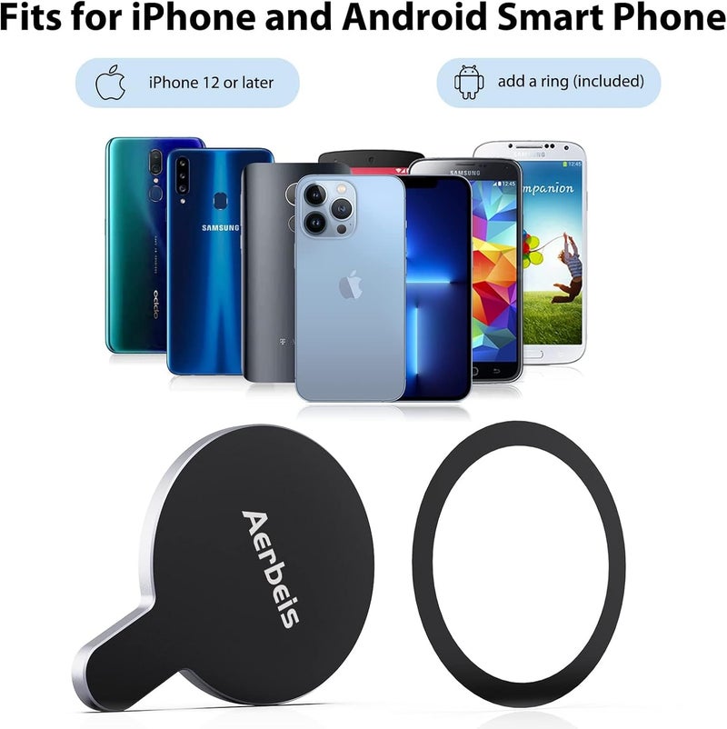 Aerbeis حامل هاتف مغناطيسي من DJI - لموديلات Magsafe DJI Osmo Mobile 8 7P 7 SE 6 5 4 مع مشبك مغناطيسي وحلقة حامل وسريع الإطلاق لملحقات مثبت OM - Image 4